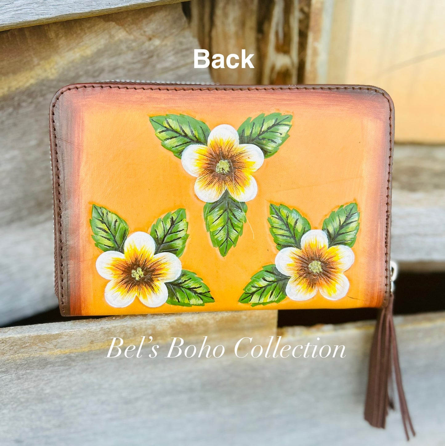 The Hand-painted Bee Blossom Wallet