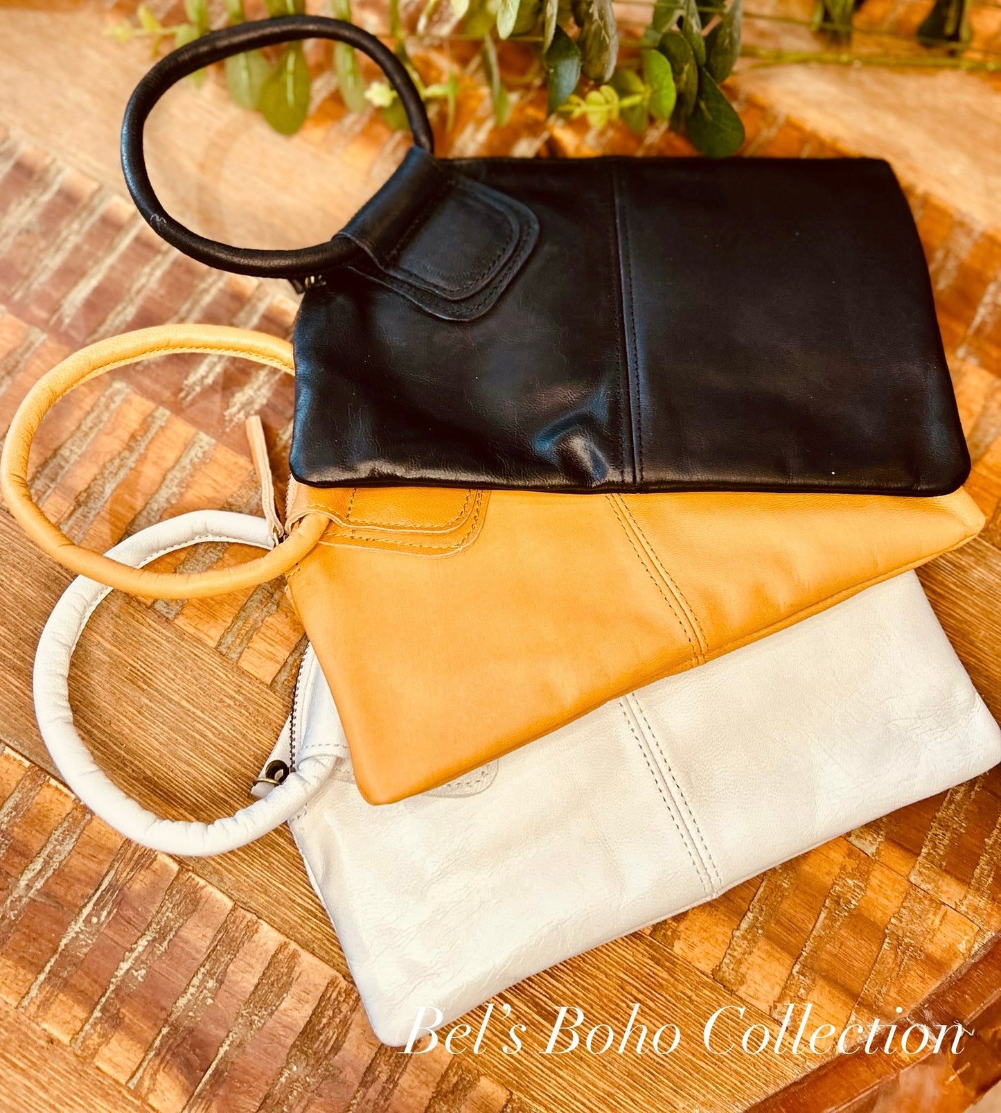 Leather Bangle Clutch Wristlet