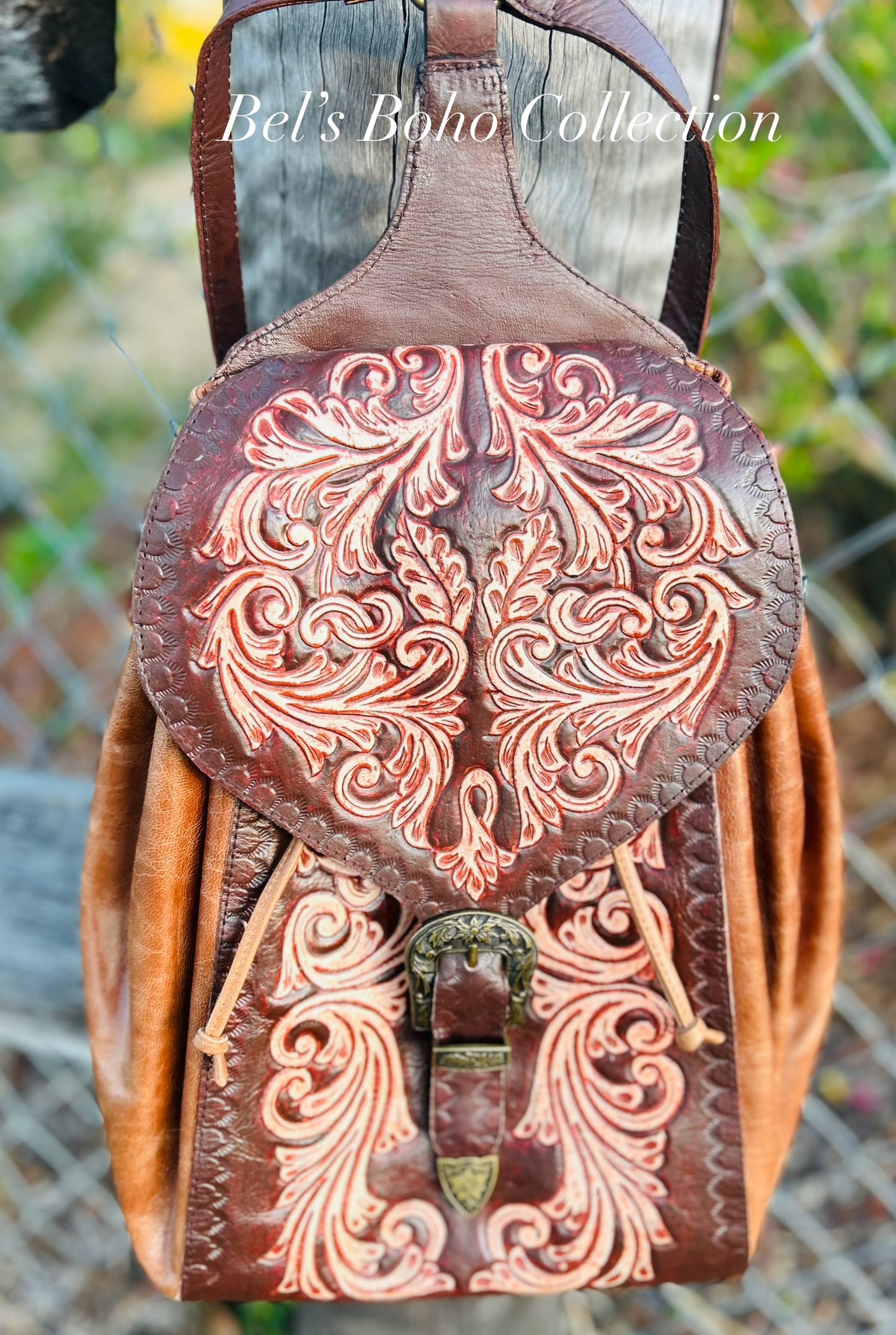 The Kacey Handtooled Backpack