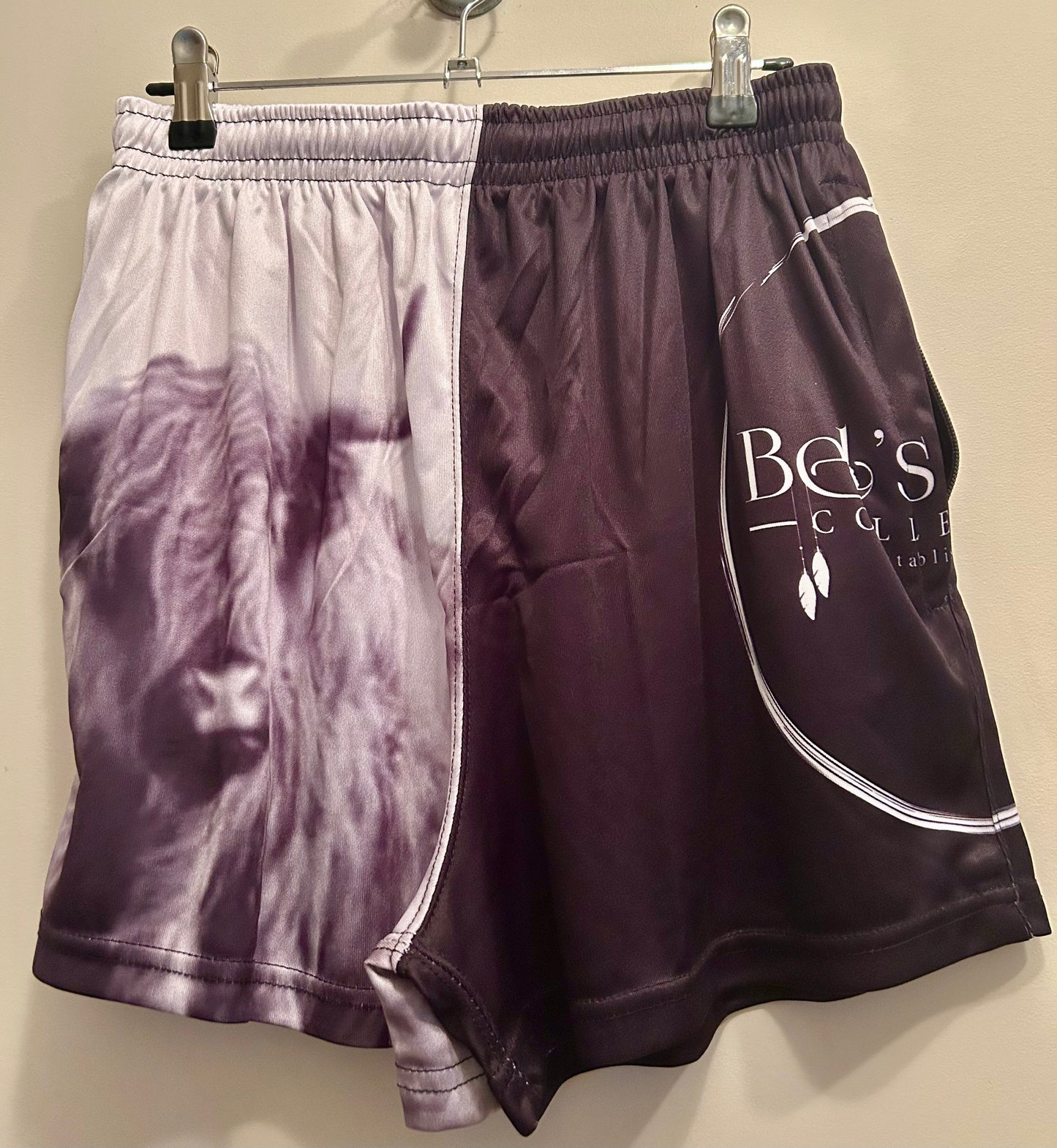 Highland Cow Footy Shorts - Black & White