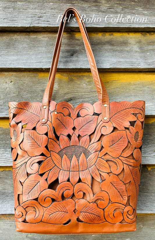 The Carved Lotus Tote Bag