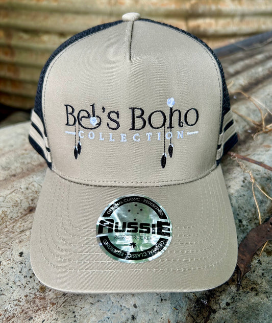 Khaki & Black Trucker Cap