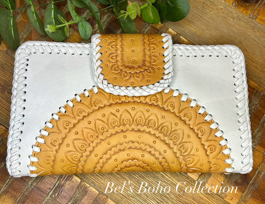 Large Boho Mandala Wallet & Clutch