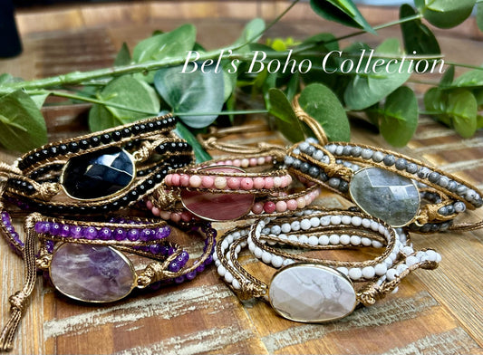 Beaded Boho Wrap Bracelet