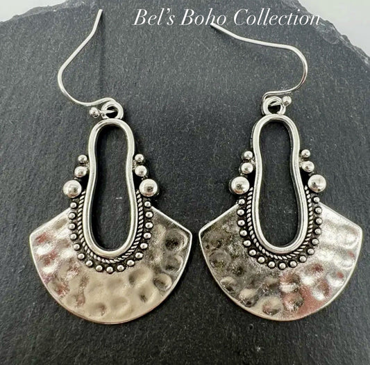 Dangly Boho Fan Style Earrings