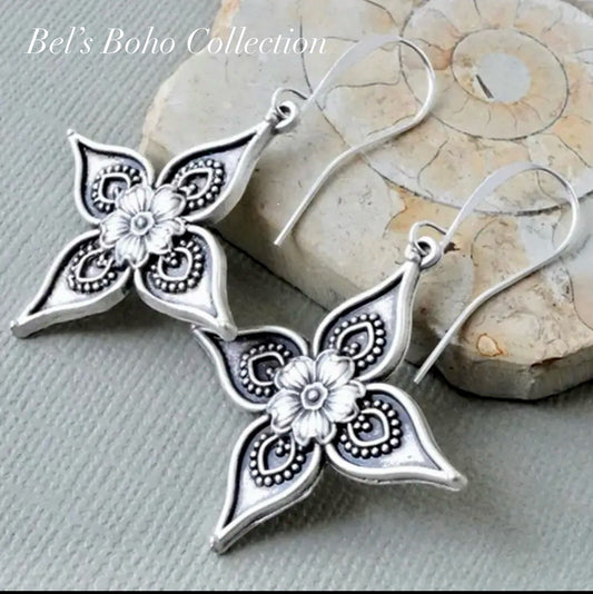 Boho Star Flower Earrings